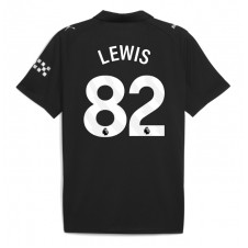 Manchester City Rico Lewis #82 Bortatröja 2025-26 Korta ärmar